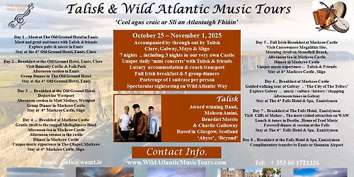 Talisk Tour : October 25 \u2013 November 1,2025