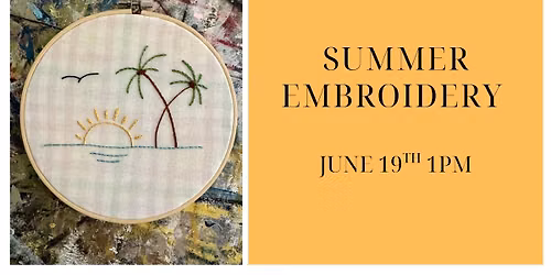 Summer Embroidery for Beginners 