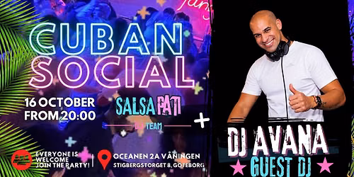 Salsa Pa' Ti Cuban Social October With Guest DJ AVANA