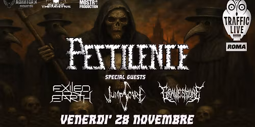 PESTILENCE + Special Guests @t Traffic Live - Roma - 28 Novembre 2025