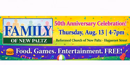 Family of New Paltz 50th Anniversary Celebration