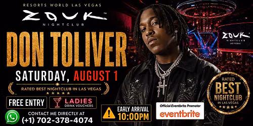 DON TOLIVER AT ZOUK NIGHTCLUB