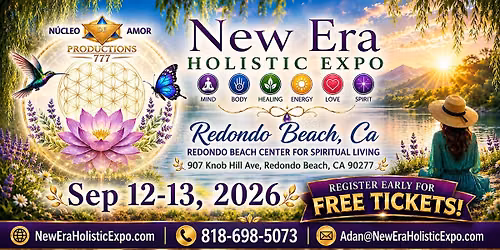 Holistic Expo Spiritual Fair, September 12-13, 2026, Redondo, CA