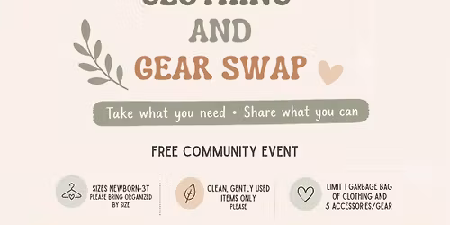 Community Baby Clothing and Gear Swap