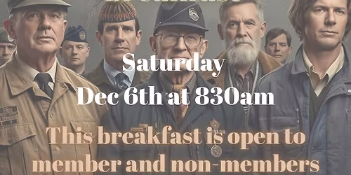 Veterans breakfast fundraiser
