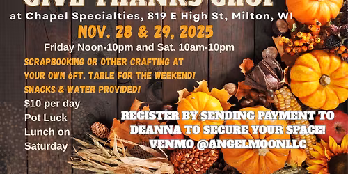 Give Thanks Crop- TWO DAY CROP