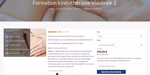 Formation Kin\u00e9sith\u00e9rapie Visc\u00e9rale \u2013 Niveau 2