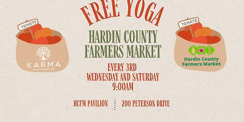 FREE YOGA - HARDIN COUNTY FARMER'S MARKET