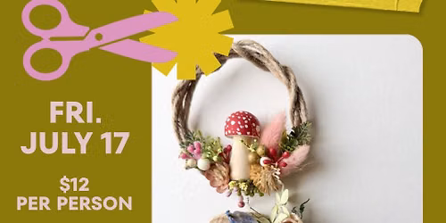 Summer Crafty Series | Week 7 | Mini Summer Floral Wreath