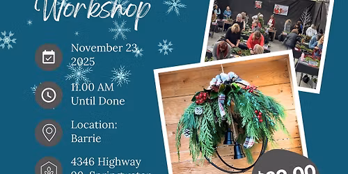 DIY Festive Orb w\/ Greens Workshop (Barrie Location)