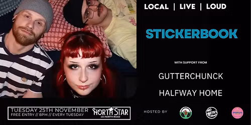 LOCAL! LIVE! LOUD! - Stickerbook, Gutterchunck, Halfway Home 