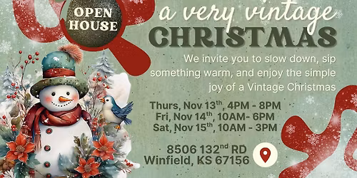 Very Vintage Christmas Open House