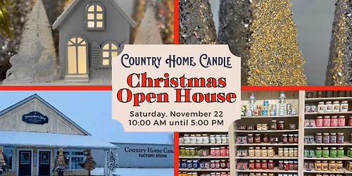 Country Home Candle Christmas Open House