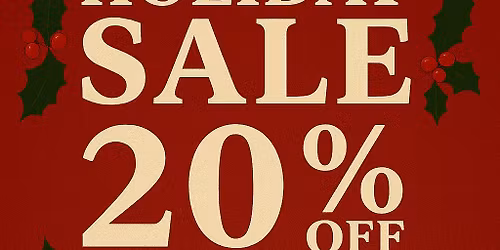 Holiday 20% Sale