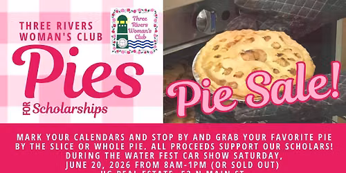 Pies for Scholarships Pie Sale!