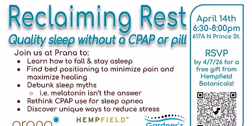 RECLAIMING REST (and your best life): Quality sleep without a CPAP or pill