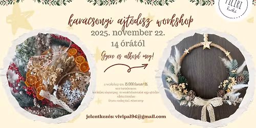 Kar\u00e1csonyi ajt\u00f3d\u00edsz workshop