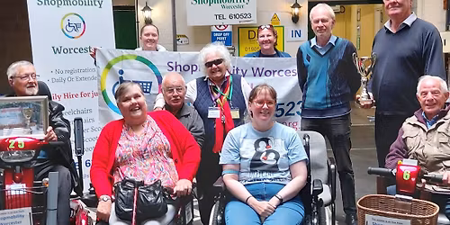 Early May bank holiday. Shopmobility. Worcester closed.