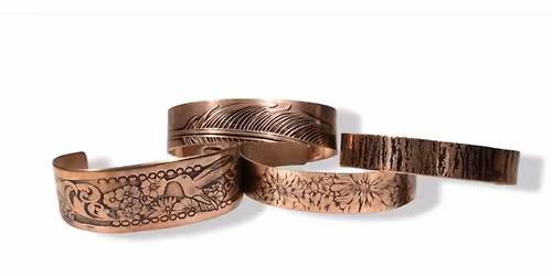Textured Copper Cuff Workshop