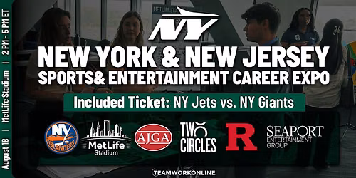 NY & NJ Sports & Entertainment Career Expo Hosted by the NY Jets