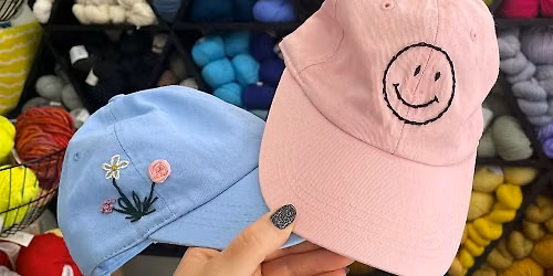 CRAFTY HOUR: Embroidered Hats