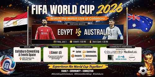 FIFA World Cup Watch Party 2026 (Egypt VS Australia)