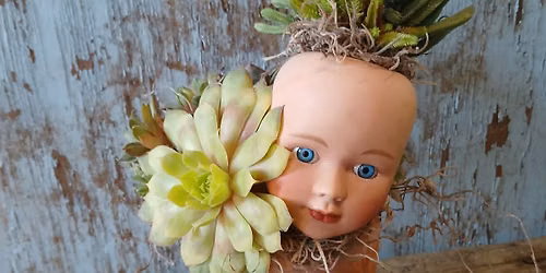 Creepy Baby Head Planter Workshop