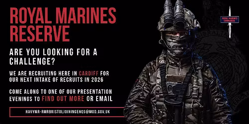 Royal Marines Reserve Recruiting Evening - Cardiff
