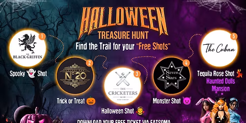 HALLOWEEN \ud83c\udf83 TREASURE HUNT - CLAIM YOUR FREE SHOTS \ud83d\udc7b