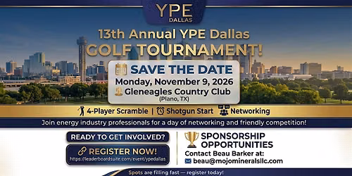 13th Annual YPE Dallas Golf Tournament