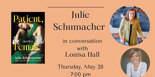 Julie Schumacher in conv with Louisa Hall - Patient, Female 