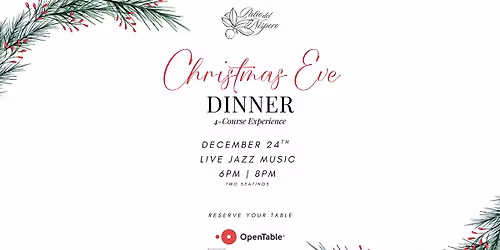 Christmas Eve Coursed Dinner 