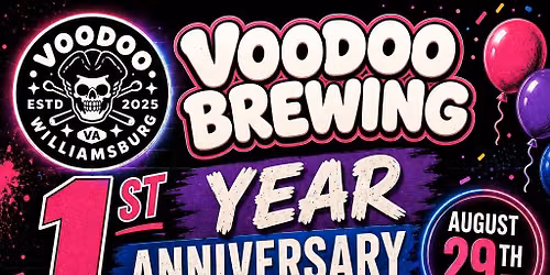 VOODOO BREWING - 1 YEAR ANNIVERSARY CELEBRATION VENDOR MARKET