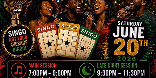 R&B Vibes Singo Bingo Juneteenth