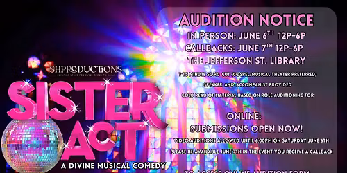 Sister Act: A Divine Musical Comedy (Auditions)