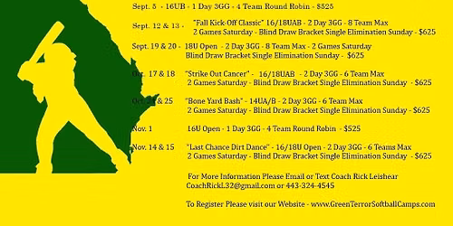 Labor Day Slugfest Round Robin- 16UB