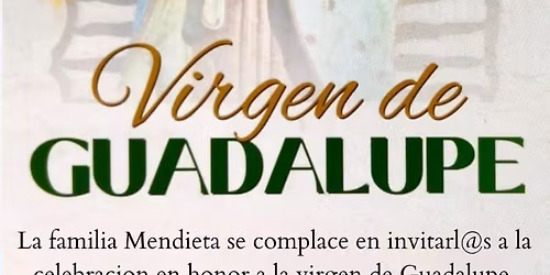 festividad de la virgen de Guadalupe familia Mendieta