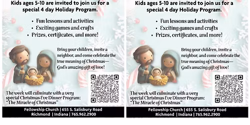 Christmas Vacation Bible School