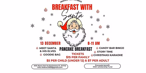 Breakfast with Santa and the Kissimmee Woman's Club