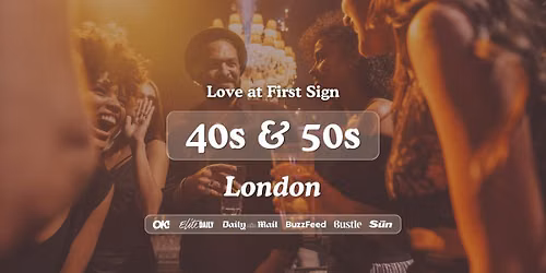 40s &amp; 50s Singles Night at Bootlegger Richmond London | Love at First Sign