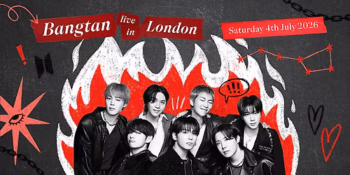 Bangtan live in London - a BTS Arirang tour cupsleeve event