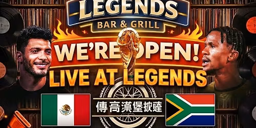 Fifa World Cup Soccer 2026 Live at Legends
