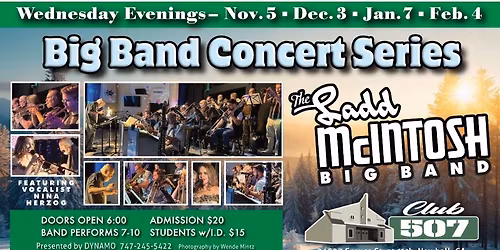 LADD McINTOSH BIG BAND Winter Big Band Concert Series at CLUB 507