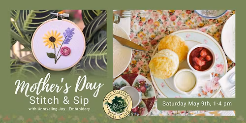 Mother\u2019s Day Stitch & Sip with Unraveling Joy