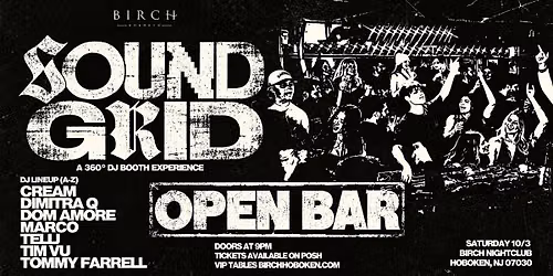 SOUNDGRID 10\/3: PREMIUM OPEN BAR