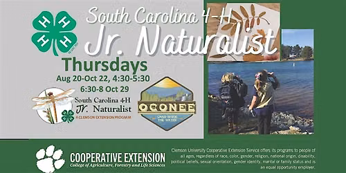 2026 Oconee Area Junior Naturalist Program