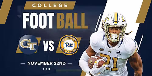 Georgia Tech vs Pittsburg - College Football Watch Party at Five O'Clock in Covington!