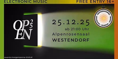 OPEN 25 - Alpenrosensaal Westendorf 