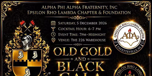 Alpha Phi Alpha, Epsilon Rho Lambda, Old Gold & Black Gala
