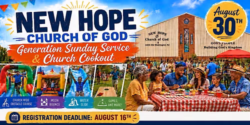 New Hope COG Generation Sunday Cookout Games